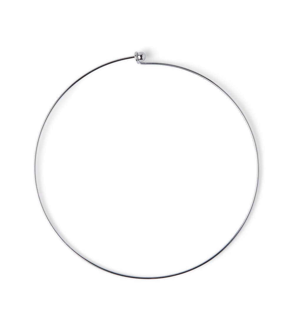 18″ Silver Brass Choker